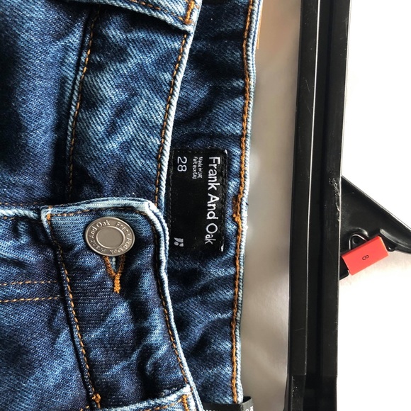 SOLD BNWT Frank &Oak Indigo Nina Wide Leg Jeans - Picture 3 of 4